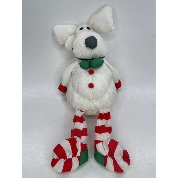 Reindeer Plush Moose Christmas Department 56 Nylon Stuffed Toy Vintage Decor - Picture 1 of 8